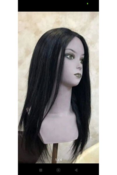 Gerçek Efsane 40 cm 80 gram siyah gerçek saç tepelik