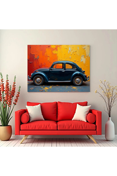 Printees Tablou - Volkswagen Beetle - Canvas pe șasiu - 40x30 cm