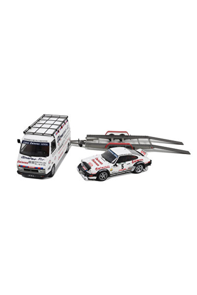 Otto Models Set Machete Auto Citroen C35 Almeras Sevice + Remorca Auto Rallye...