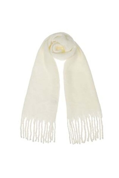 OEM Ecru Scarf with Long Fringes 185 x 48 cm 305 g