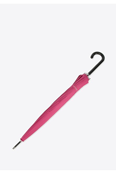 Wittchen Umbrelă semiautomată lată pentru femei, fuchsia, poliester
