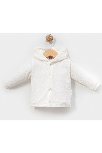 Baby KAPÜŞONLU ÇITÇITLI JAKARLI BEBEK HIRKASI 1827