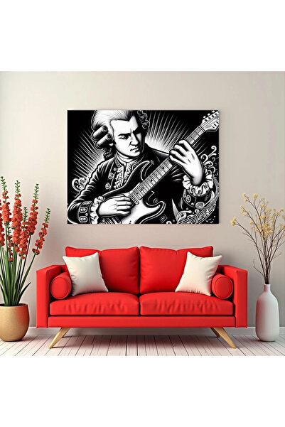 Printees Tablou - Mozart chitarist - Canvas pe șasiu - 40x30 cm