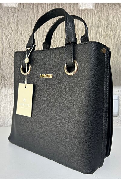 Armine Siyah El & Omuz Çantası