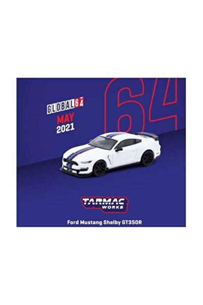 Tarmac Μοντέλο αυτοκινήτου Ford Mustang Shelby GT350R White, 1:64