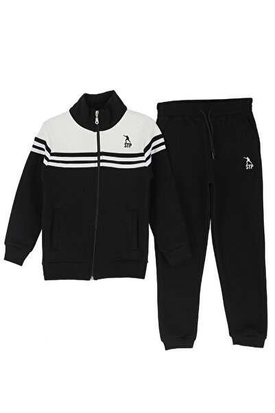 MODANINO Trening pentru băieți-3 fire Ş cu căptușeală din fleece cu fermoar-g...