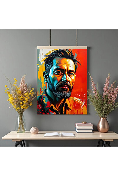 Printees Tablou abstract - Portret de bărbat - Canvas pe șasiu