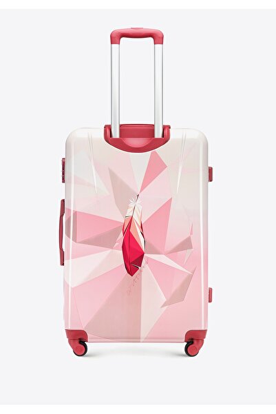 Wittchen Men's Large ABS Suitcase with Print Pink Pink ABS