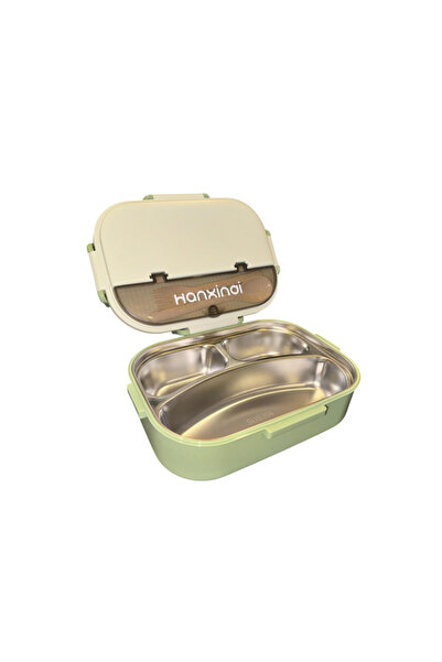 Zibba Life Lunch Box — 3 Compartments, Stainless Steel Interior, Insulated