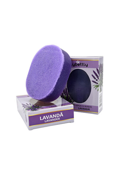 Elybettly Exfoliating, Soothing and Relaxing Lavender Sponge Soap, 170 g