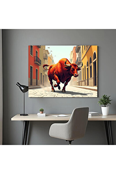 Printees Tablou - Taur - Canvas pe șasiu - 40x30 cm