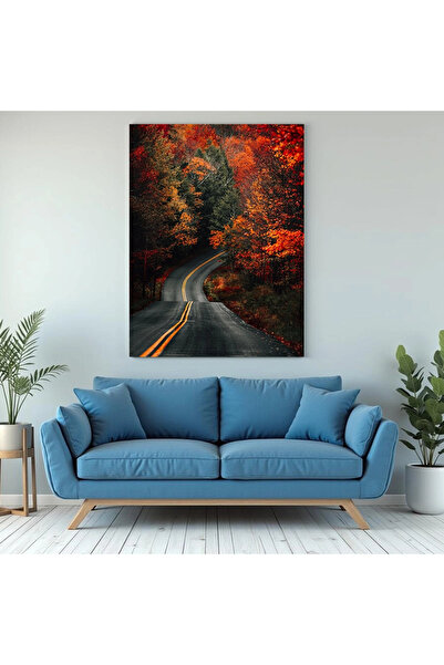 Printees Tablou - Drum în toamnă - Canvas pe șasiu