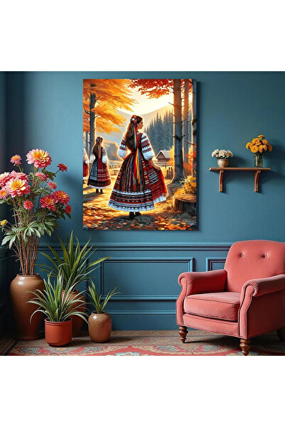 Printees Painting - Romanian, autumn landscape - PVC