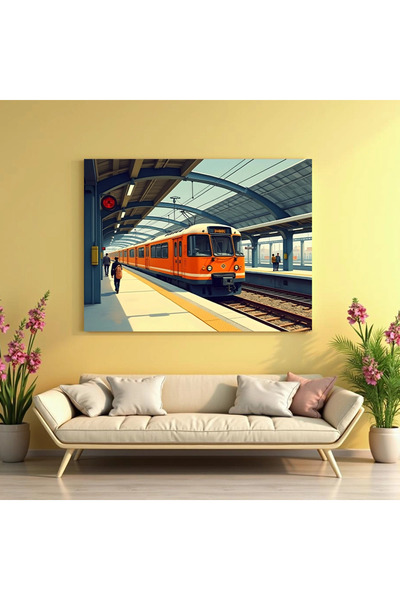 Printees Tablou - Tren în Gară