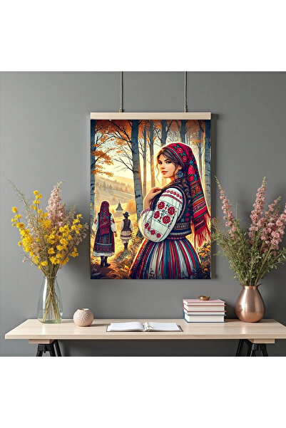 Printees Tablou - Prin pădure - Canvas pe șasiu