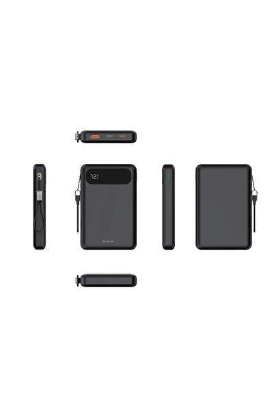 Green Lion باور بانك توليدو 10000 مللي أمبير/ساعة، قوة 20 واط - أسود