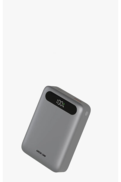 Green Lion باور بانك زونو 20000 مللي أمبير/ساعة، قوة 20 واط - رمادي