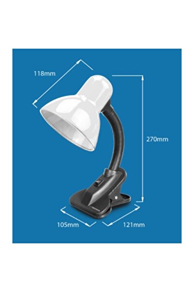 ESPERANZA Procyon Desk Lamp with Clip ELD_106_K, Black, E27