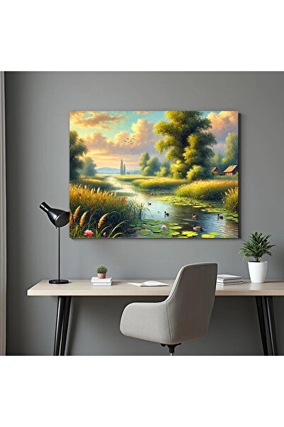 Printees Tablou -Peisaj lacustru - Canvas pe șasiu - 40x30 cm