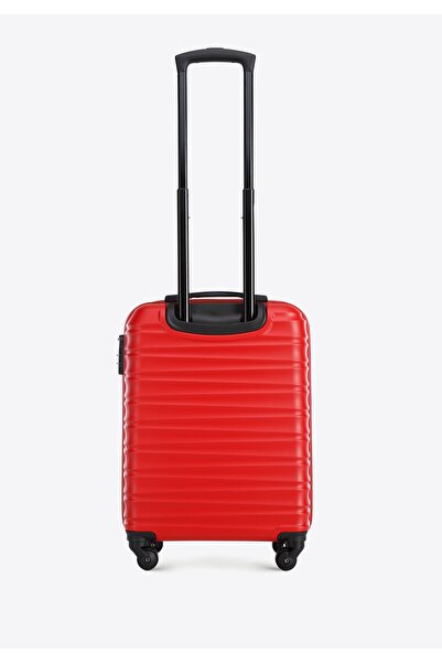 Wittchen Men's ABS Ribbed Cabin Suitcase Red Red ABS