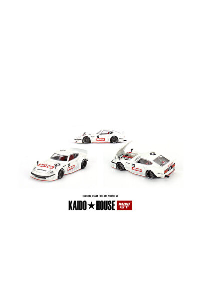 mini gt Macheta auto Datsun Kaido Fairlady Z v3 Motul Alb 1:64 MGTKHMG064