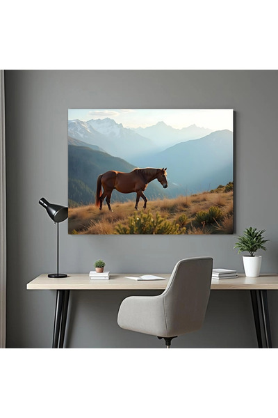 Printees Tablou - Cal la munte - Canvas pe șasiu - 40x30 cm