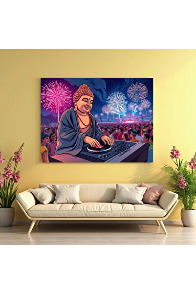 Printees Tablou - Buddha Party - Canvas pe șasiu