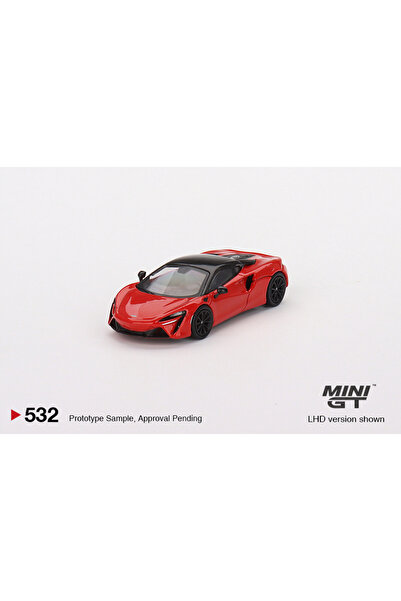 mini gt Macheta auto Mclaren Artura, Vermillion Rosu 2023 1:64 MGT532