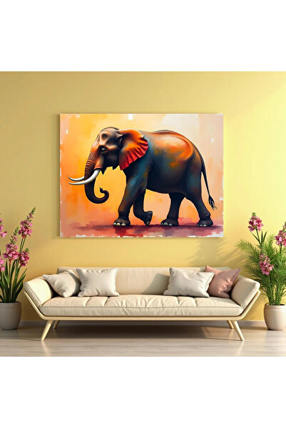 Printees Tablou - Elefant indian - Canvas pe șasiu