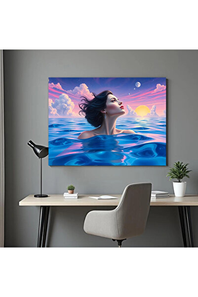 Printees Tablou - Portret în mare - Canvas pe șasiu - 40x30 cm