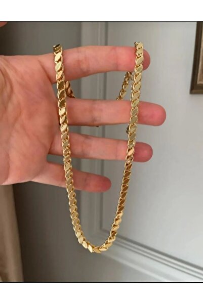 NETİCE ÖYLEK Steel Barley Chain Necklace