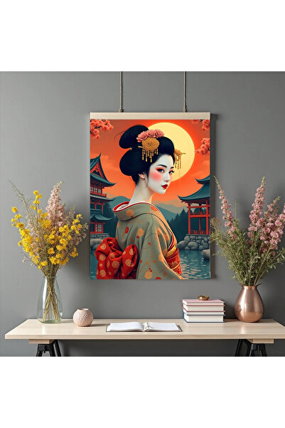 Printees Tablou - Geisha la templu