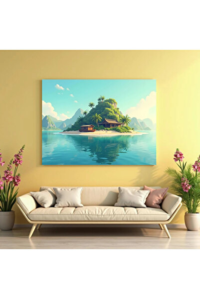 Printees Tablou - Căsuța de pe atol