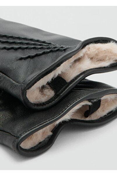 MANGO Woman Deri eldiven