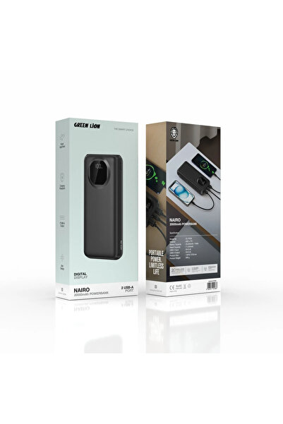 Green Lion باور بانك نيرو 20000 مللي أمبير/ساعة - أسود