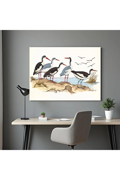 Printees Tablou - Cocori la mal stil nipon - Canvas pe șasiu - 40x30 cm