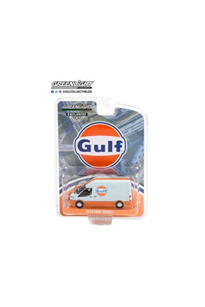 Greenlight Ford Transit Gulf oil 2019 model car, 1:64