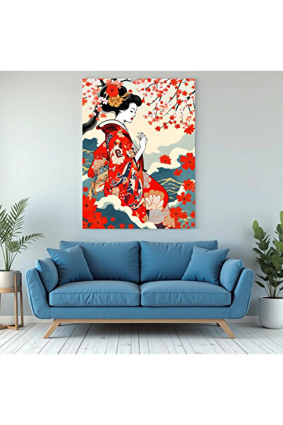 Printees Tablou- Geisha - Canvas pe șasiu - 40x30 cm