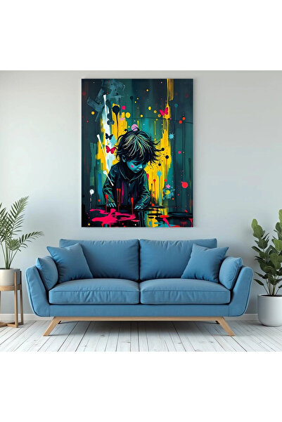 Printees Tablou - Copilul culorii - Canvas pe șasiu - 40x30 cm