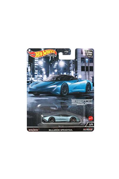 HOT WHEELS Macheta auto McLaren Speedtail Exotic Envy Albastru, 1:64 Hotwheels