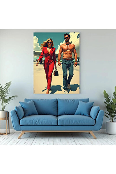 Printees Tablou - Diva în roșu - Canvas pe șasiu