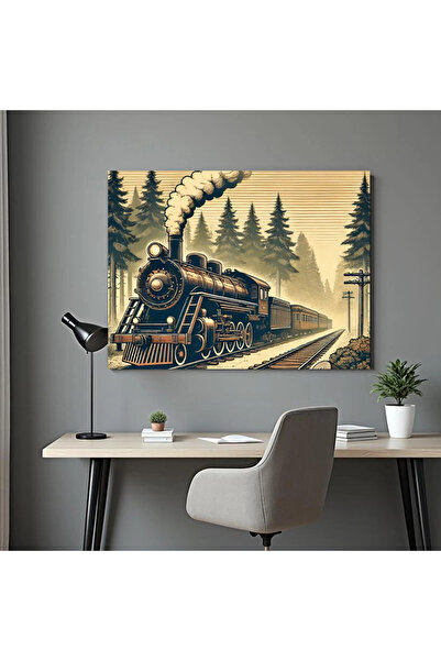 Printees Tablou Desen cu tren