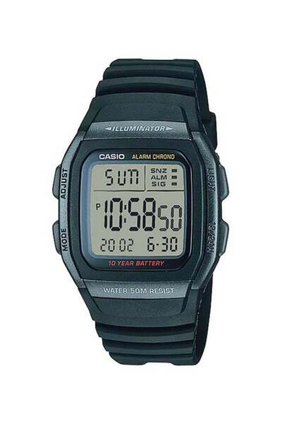 Casio Digital Watch with Resin Strap, Waterproof, Youth Series Model W-96H-1B...