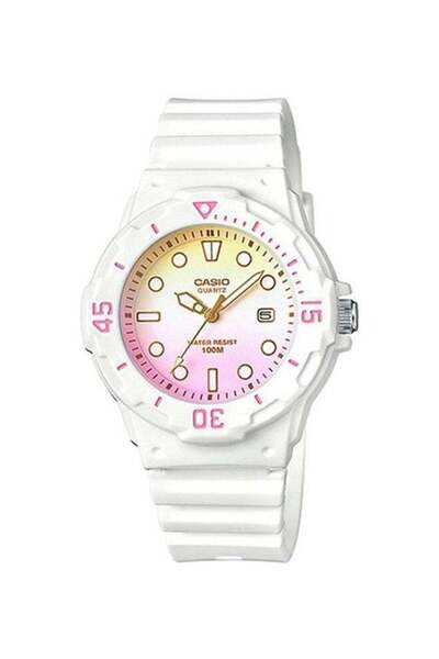 Casio Women's Water Resistant Analog Watch LRW-200H-4E2VDF - 34 mm - White