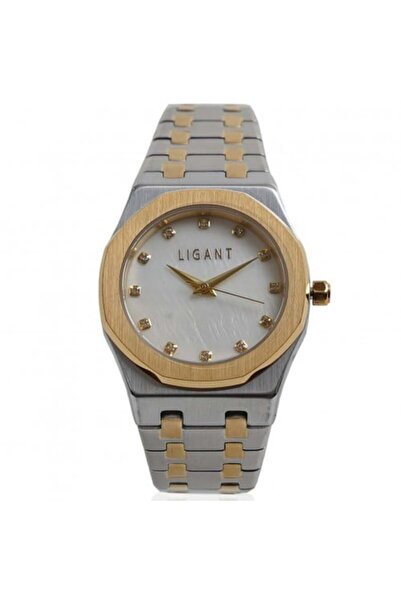 LIGANT Women's stainless steel watch in silver and gold
