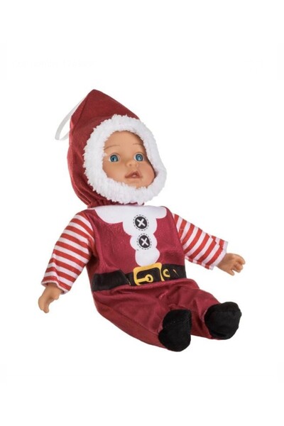 Jumbo 2 Baby doll in Santa Claus costume 30cm