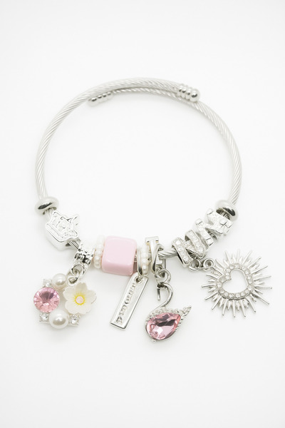 MakeWell Çocuklar için Kararmaz Paslanmaz Rengarek Charm'lı Bileklikler