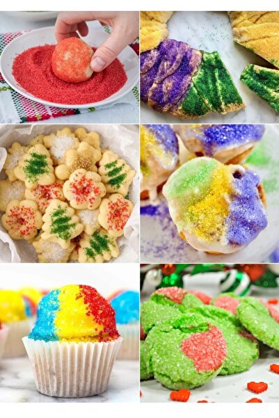 hediyehobihersey Mavi Kristal Sanding Yenilebilir Süsleme Şekeri 100 gr