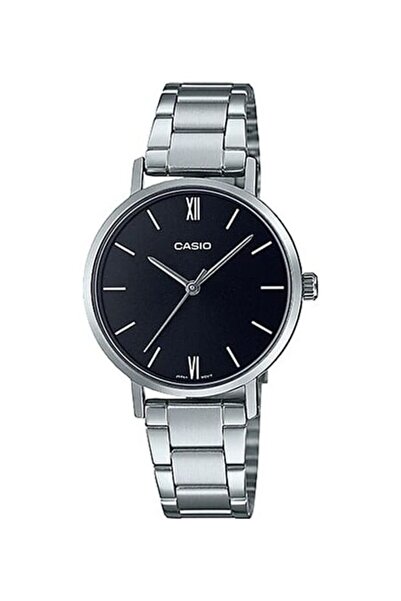 Casio Women's Analog Watch Black Dial Stainless Steel Band LTP-VT02D-1AUDF