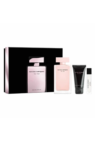 Narciso Rodriguez For Her Eau De Perfume Spray 100ml Set 3 Pieces